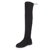Classic Women Zipper Boots Over The Knee High Suede Flat Boots