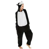 Family Kigurumi Pajamas Black Husky Dog Animal Onesie Cosplay Costume Pajamas For Kids and Adults