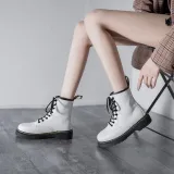 Classic Women's British Martin Motorcycle Boots Booties