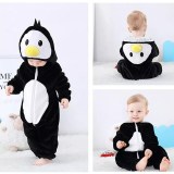 Family Kigurumi Pajamas Black Penguin Animal Onesie Cosplay Costume Pajamas For Kids and Adults