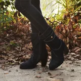 Women's Outside Shoes High Heel Denim Mid-tube Boots Booties