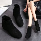 Women Suede Simple Flat Ankle Boots
