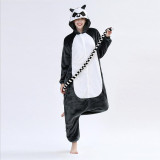 Family Kigurumi Pajamas Grey Lemur Catta Animal Onesie Cosplay Costume Pajamas For Kids and Adults