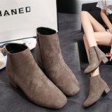 Women Suede Simple Flat Ankle Boots
