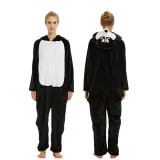 Family Kigurumi Pajamas Black Husky Dog Animal Onesie Cosplay Costume Pajamas For Kids and Adults