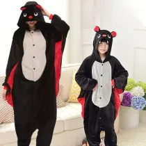 Family Kigurumi Pajamas Halloween Bat Animal Onesie Cosplay Costume Pajamas For Kids and Adults