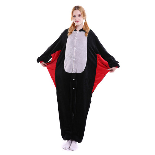 Family Kigurumi Pajamas Halloween Bat Animal Onesie Cosplay Costume Pajamas For Kids and Adults