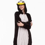 Family Kigurumi Pajamas Black Penguin Animal Onesie Cosplay Costume Pajamas For Kids and Adults