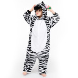 Family Kigurumi Pajamas Zebra Animal Onesie Cosplay Costume Pajamas For Kids and Adults
