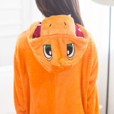 Family Kigurumi Pajamas Orange Dinosaurs Animal Onesie Cosplay Costume Pajamas For Kids and Adults