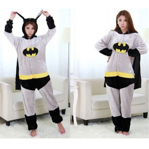 Family Kigurumi Pajamas Grey Bat Animal Onesie Cosplay Costume Pajamas For Kids and Adults