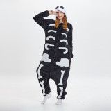 Family Kigurumi Pajamas Human Skeleton Onesie Cosplay Costume Pajamas For Kids and Adults