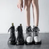Classic Women's British Martin Motorcycle Boots Booties