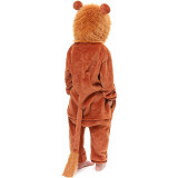 Family Kigurumi Pajamas Brown Lion Animal Onesie Cosplay Costume Pajamas For Kids and Adults