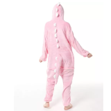 Family Kigurumi Pajamas Pink Dinosaur Animal Onesie Cosplay Costume Pajamas For Kids and Adults