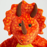 Family Kigurumi Pajamas Orange Triceratops Animal Onesie Cosplay Costume Pajamas For Kids and Adults