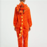 Family Kigurumi Pajamas Orange Triceratops Animal Onesie Cosplay Costume Pajamas For Kids and Adults