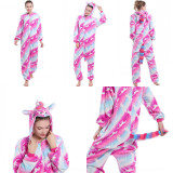 Family Kigurumi Pajamas Rose Matching Color Stars Unicorns Onesie Cosplay Costume Pajamas For Kids and Adults