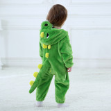 Family Kigurumi Pajamas Green Dinosaur Animal Onesie Cosplay Costume Pajamas For Kids and Adults