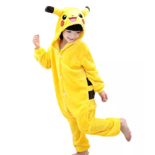 Family Kigurumi Pajamas Yellow Animal Onesie Cosplay Costume Pajamas For Kids and Adults
