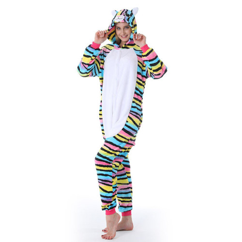 Family Kigurumi Pajamas 3 Colors Cat Animal Onesie Cosplay Costume Pajamas For Kids and Adults