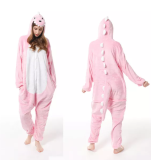 Family Kigurumi Pajamas Pink Dinosaur Animal Onesie Cosplay Costume Pajamas For Kids and Adults