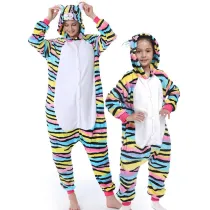 Family Kigurumi Pajamas 3 Colors Cat Animal Onesie Cosplay Costume Pajamas For Kids and Adults