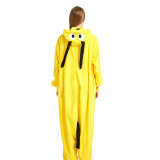 Family Kigurumi Pajamas Yellow Goofy Dog Animal Onesie Cosplay Costume Pajamas For Kids and Adults