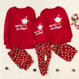 Christmas Family Matching Pajamas Sets Red Santa Family Pajamas Sets