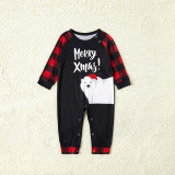 Christmas Family Matching Sleepwear Family Pajamas Merry Xmas Polar Bear Tops And Pants With Dog Cloth