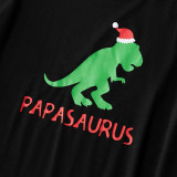 Christmas Family Matching Sleepwear Family Pajamas Sets Green Dinosaur Tops And Plaids Pants