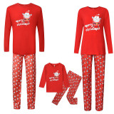 Christmas Family Matching Pajamas Sets Red Santa Family Pajamas Sets