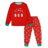 KidsHoo Exclusive Design Red Snowmans Christmas Family Matching Sleepwear Pajamas Sets