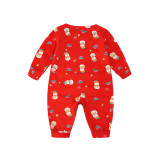 KidsHoo Exclusive Design Red Snowmans Christmas Family Matching Sleepwear Pajamas Sets