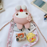 Mom and ME My Melody Silicone Shoulder Messenger Bag