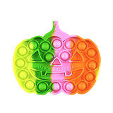 Multicolor Halloween Pumpkin Pop It Fidget Toy Push Pop Bubble Sensory Fidget Toy Stress Relief for Kids & Adult