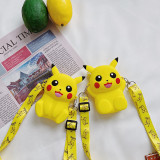 Pikachu Mini Silicone Single Shoulder Bag Coin Purse
