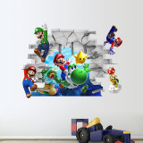 Home Decorative Super Mario Bedroom Wall Sticker Wallpaper