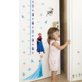 Home Decorative Frozen Princess Height Wall Stickers Wallpaper