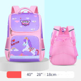 Girl Horse Ombre Pink Purple Students Schoolbag Waterproof Backpack Bag