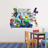 Home Decorative Super Mario Bedroom Wall Sticker Wallpaper
