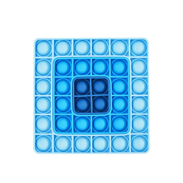 Ombre Square Ferrule Pop It Fidget Toy Push Pop Bubble Sensory Fidget Toy Stress Relief for Kids & Adult