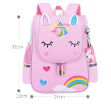 Kids Pink Rainbow Unicorn Kindergarten Schoolbag Backpack Bag
