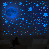 Home Decorative Creative Night Light Star Planet Decorative Wallpaper Bedroom Children's Room Blue Ray
