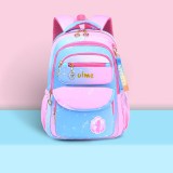 Girl Ombre Pink Purple Students Backpack School Bag