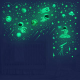 Home Decorative Creative Luminous Night Light Star Moon Decorative Wallpaper For Children's Room