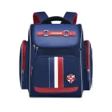 Macthing Color Stripes Primary School Students Schoolbag Waterproof Backpack Bag