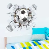 Home Decorative Football Broken Wall Paste Living Room Bedroom Background Wallpaper