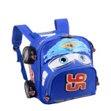Students Racing Cars Kindergarten Schoolbag Backpack Bag