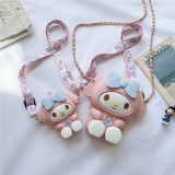 Mom and ME My Melody Bow Silicone Shoulder Crossbody Bag